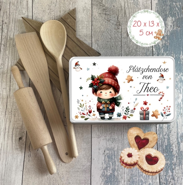 zuckersüße KEKSDOSE Plätzchendose mit Name personalisiert  Weihnachten Geschenke von Lüttentüddel®